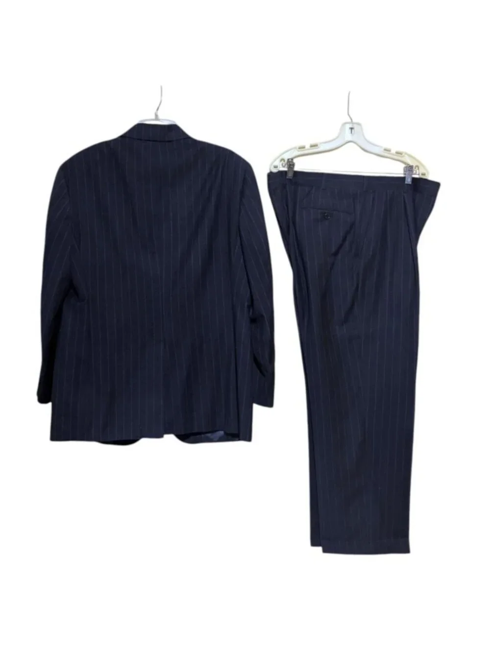 VTG Brooks Brothers Golden Fleece Wool Suit 43 Jacket Pants 38 x 29 Pinstripe
